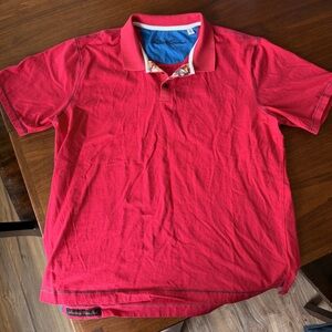 Robert Graham Men's Red Polo Shirt - Classic Short Sleeve